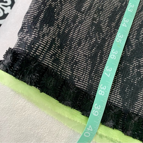 SOLD- Elie Tahari Marina Abstract Gray Jacquard Sheath Orange green Accent Dress - Picture 12 of 16